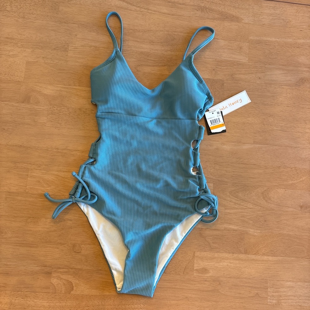 Blue One-Piece Swimsuit